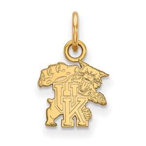 14k Yellow Gold U. of Kentucky XS (Tiny) Charm or Pendant